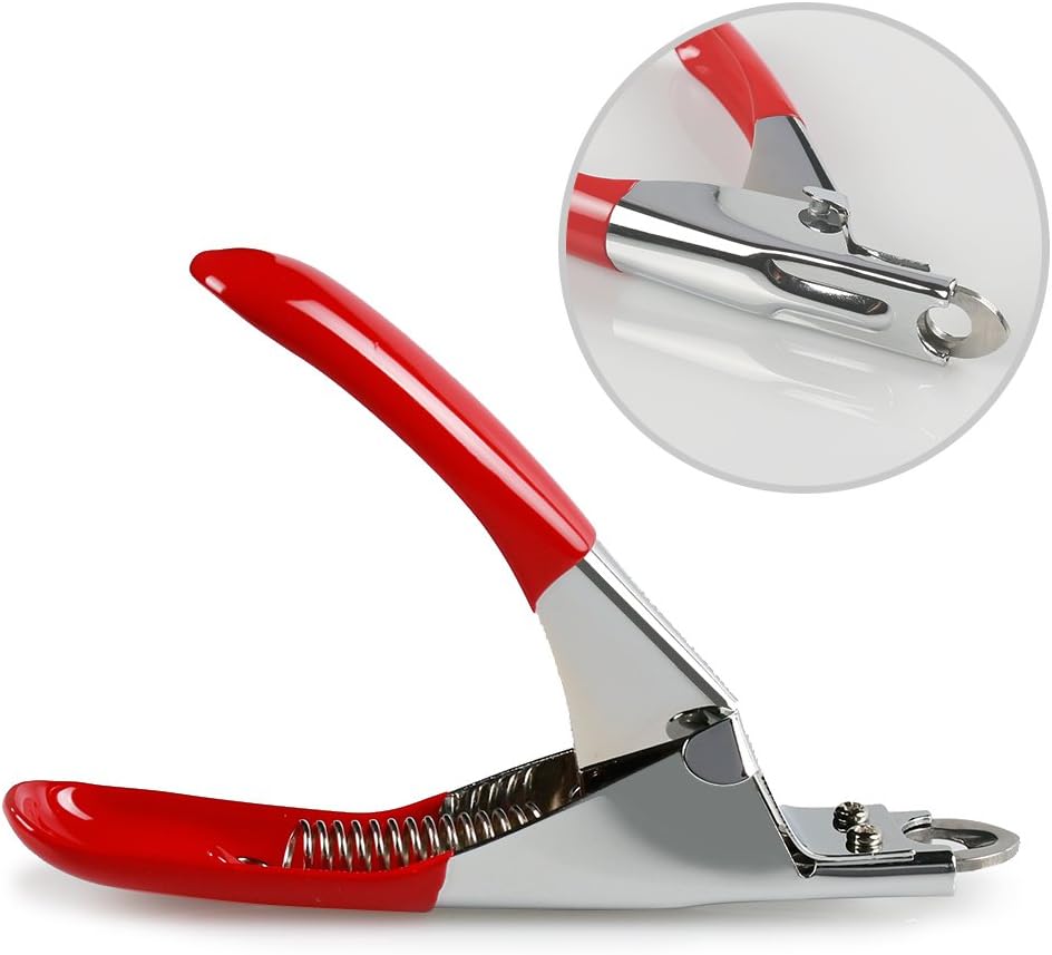 Dog Cat Pets Nail Clippers, Professional Pets Claw Trimmer with Free Nail File, Sharp Stainless Steel Blade, Sturdy Non Slip Handles - for Safe, Professional at Home Grooming 
