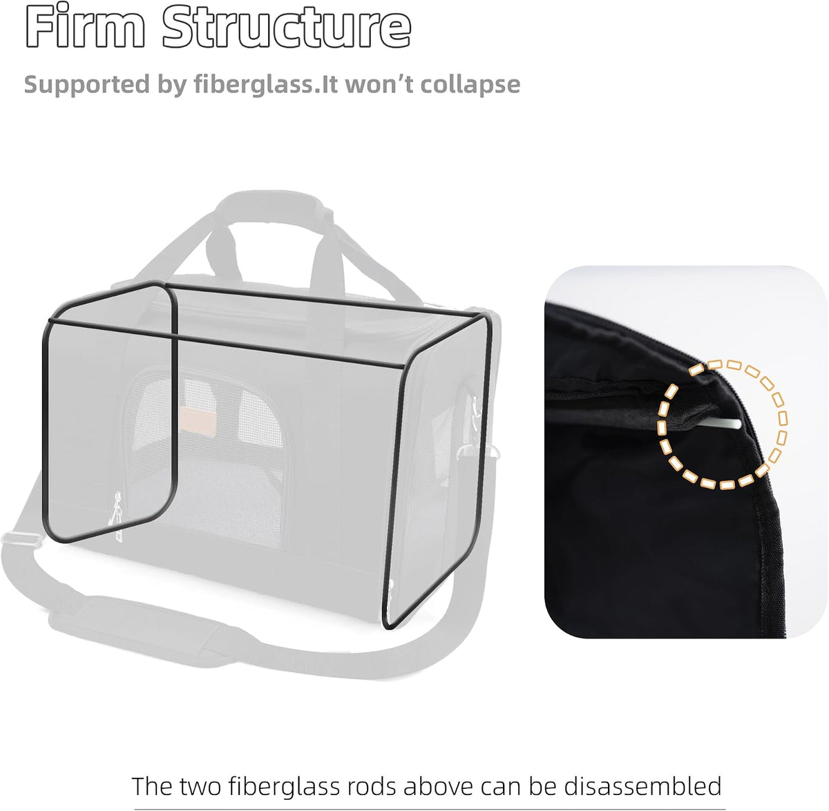 ROYPET Cat Carrier,Portable Pet Carrier Bag for Cats and Small Dogs,Foldable Soft-Sided and Scratch-Proof mesh Cat Bag Pet Carriers,Airline Approved Pet Carrier,Pet Travel Carrier Up to 15 Lbs,Black