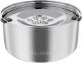 3L/101oz Dog Water Bowl Stainless Steel Slow Water Bowl for Dog | No-Spill Slow Drinking Water Bowl for Medium Large Dogs, Spill Proof Dog Water Bowl for Home, Vehicle and Travel Use