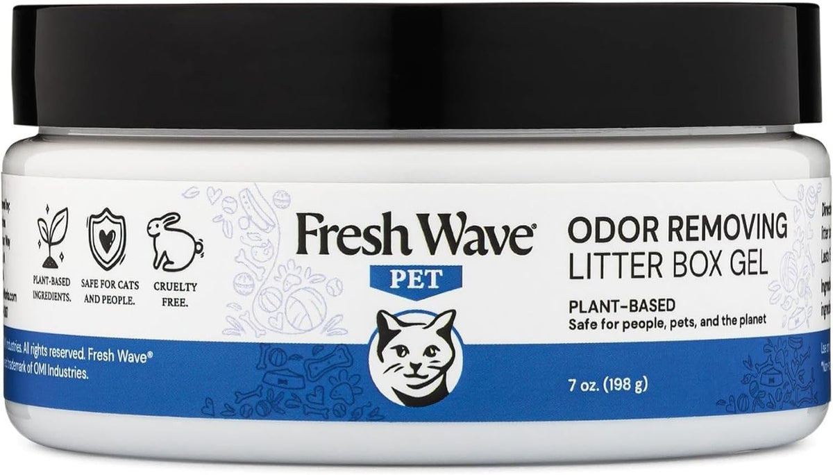 Fresh Wave Litter Box Gel, 7 oz - Cat Odor Eliminator for Home