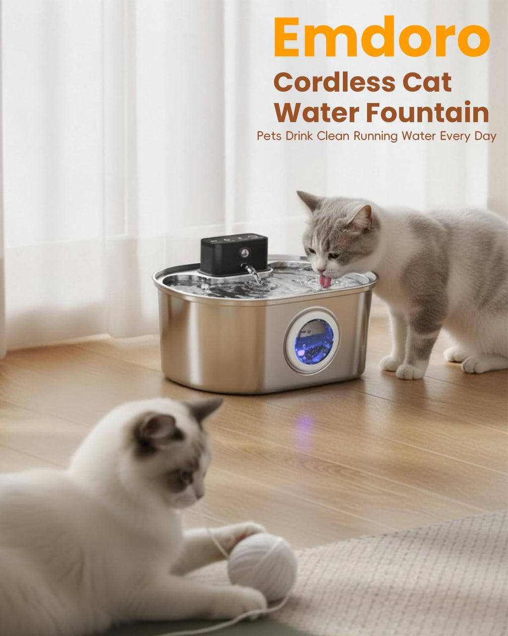 Official Replacement Filters for 3.2L/108oz Cordless Cat Fountain