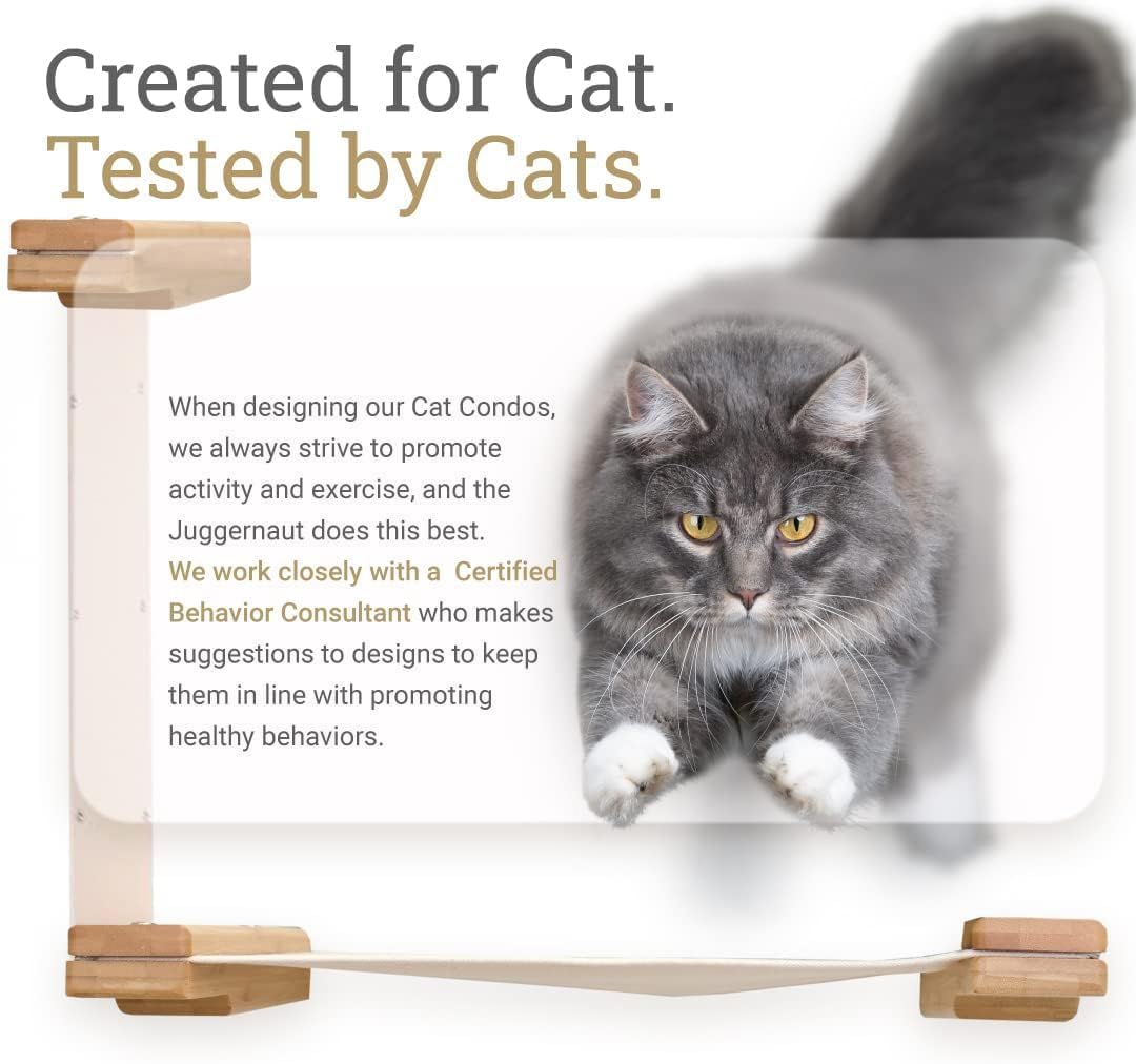 Catastrophic Creations The Grotto Cat Condo – Includes Cat Shelves, Cat Scratcher Poles & Cat Hammocks – Cat Activity Trees w/3 Seclusions – Lounging & Scratching Cat Tower for Indoor Cats
