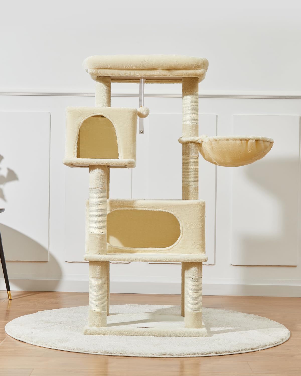 Taoqimiao Cat Tree, 49In Cat Tower for Indoor Cats Large Adult