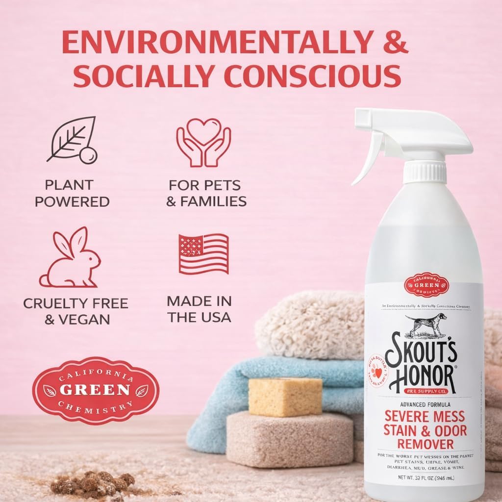 SKOUT'S HONOR Severe Mess Stain and Odor Remover, 35 oz