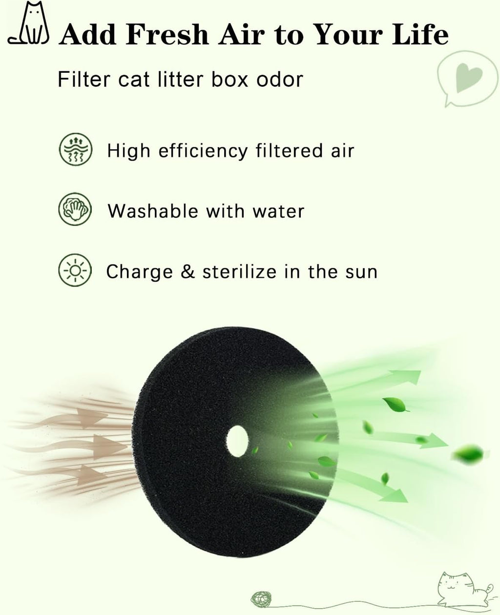 SETVSON Cat Litter Box Plant Furniture Enclosure, PE Rattan House, Black
