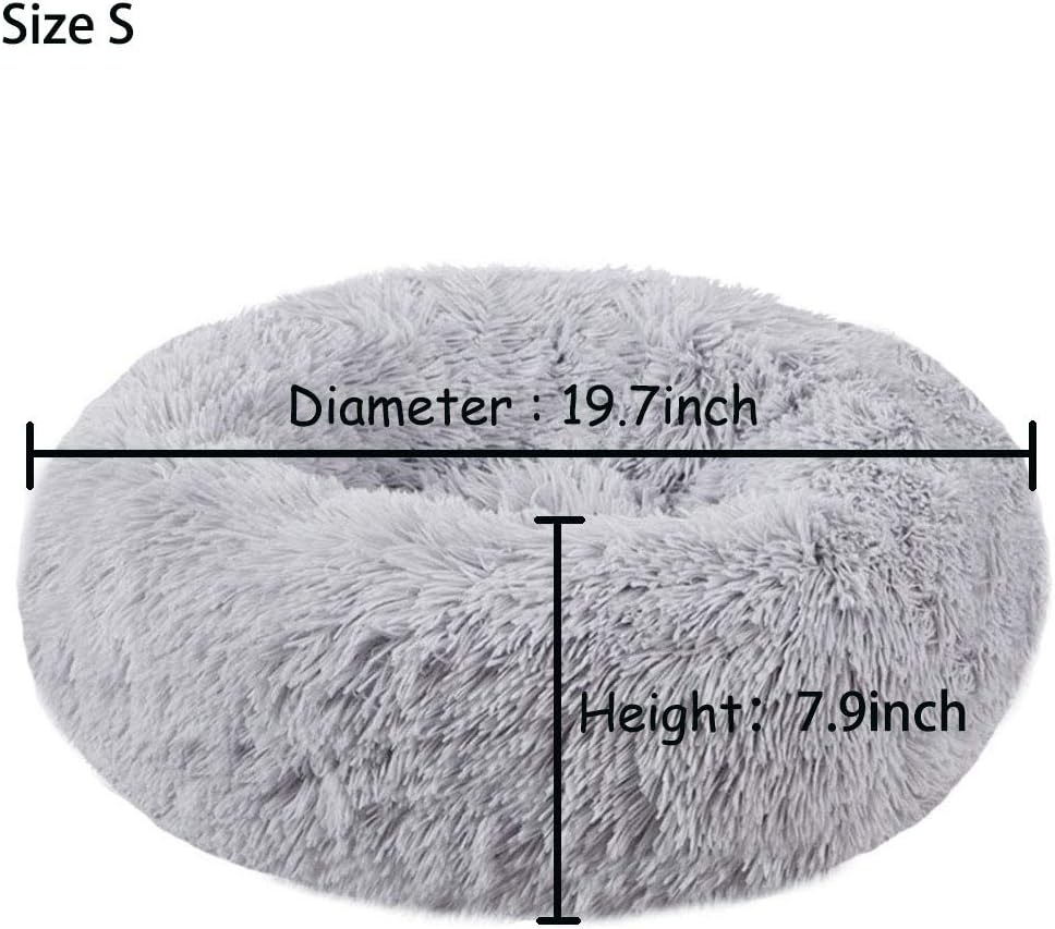 Cat Bed for Indoor Cats,Mini Plush Self Warming Kitten Bed, 20 Inch