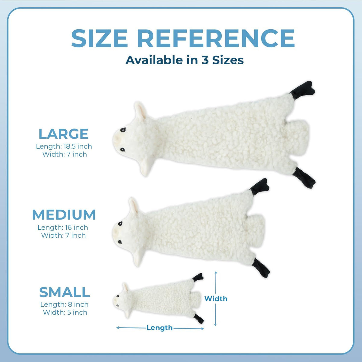 Best Pet Supplies 2-in-1 Stuffless Squeaky Dog Toy - Sheep, Medium | No-Stuffing, 2 built-in squeakers, No Mess, Soft, Holds a Plastic Bottle for Added play, Perfect for Moderate chewers