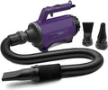 Dog Dryer High Velocity Pet Dog Grooming Force Hair Dryer/Blower | High velocity force blower dryer for professional dog pet grooming, purple sherbao SMD-06P 
