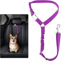 Plutus Pet Dog Seat Belt for Car Headrest, Reflective with Elastic Bungee