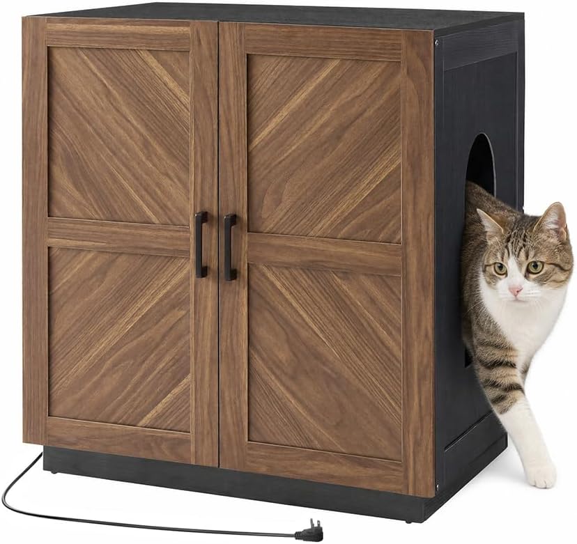 unipaws Cat Litter Box Enclosure for Self-Cleaning & Automatic Litter Boxes