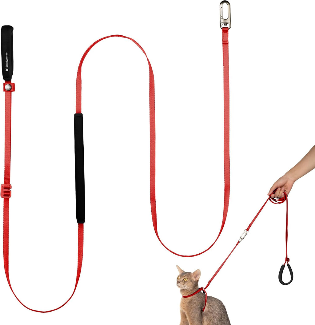 Ultra Lightweight Cat Leash Adjustable Cat Leash, Vivid Red