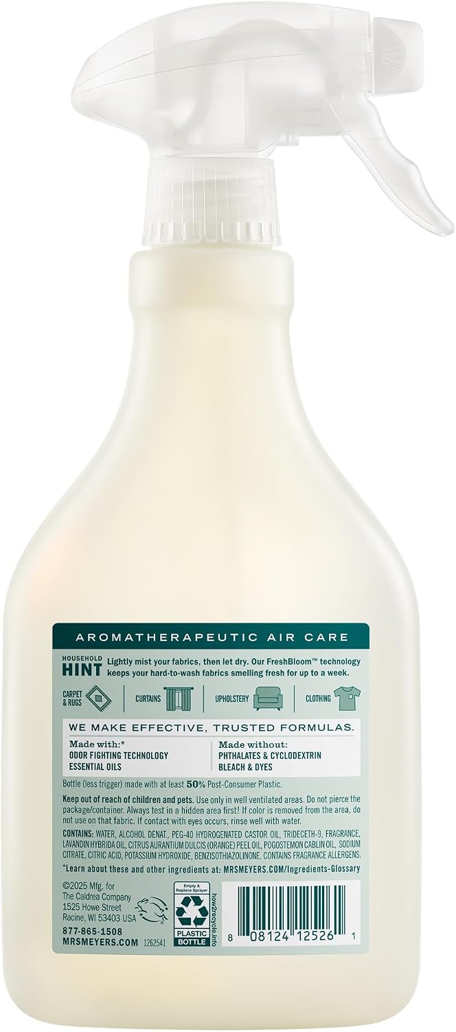 MRS. MEYER'S CLEAN DAY Fabric Freshener, Birchwood Scent, 20 Ounce Bottle