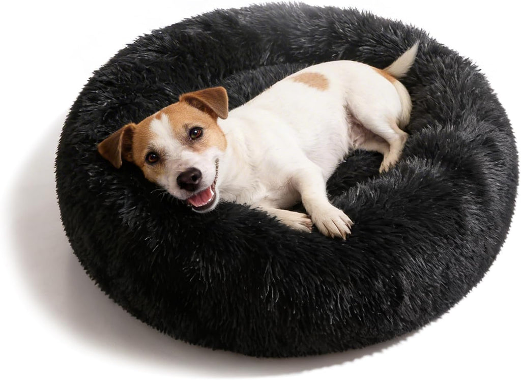 nononfish Cozy Donut Dog Bed,Soft Calming Bed for Small Pets