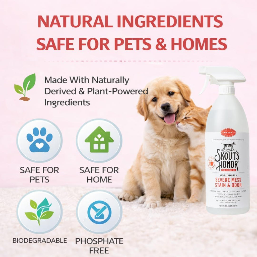 SKOUT'S HONOR Severe Mess Stain and Odor Remover, 35 oz