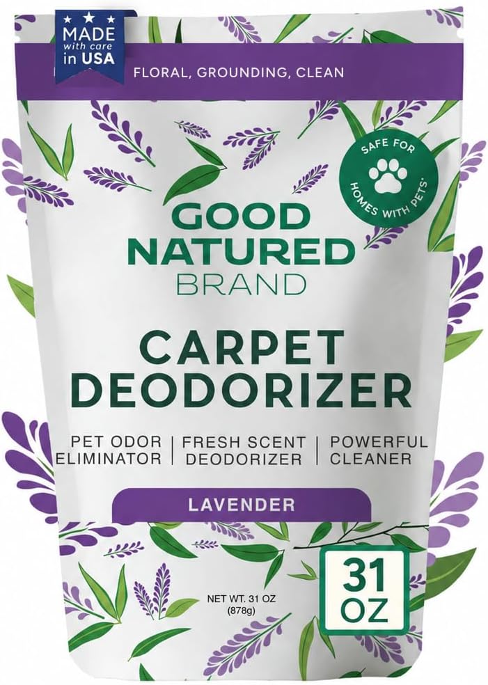 Good Natured Brand Carpet Deodorizer & Pet Odor Eliminator Powder, 31oz
