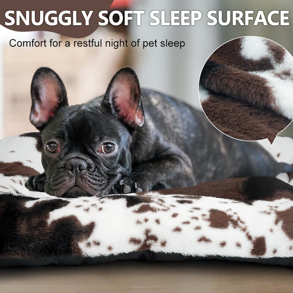 Crate Pad Soft Dog Bed Mat - Anti Slip Kennel Pad for Large Dogs