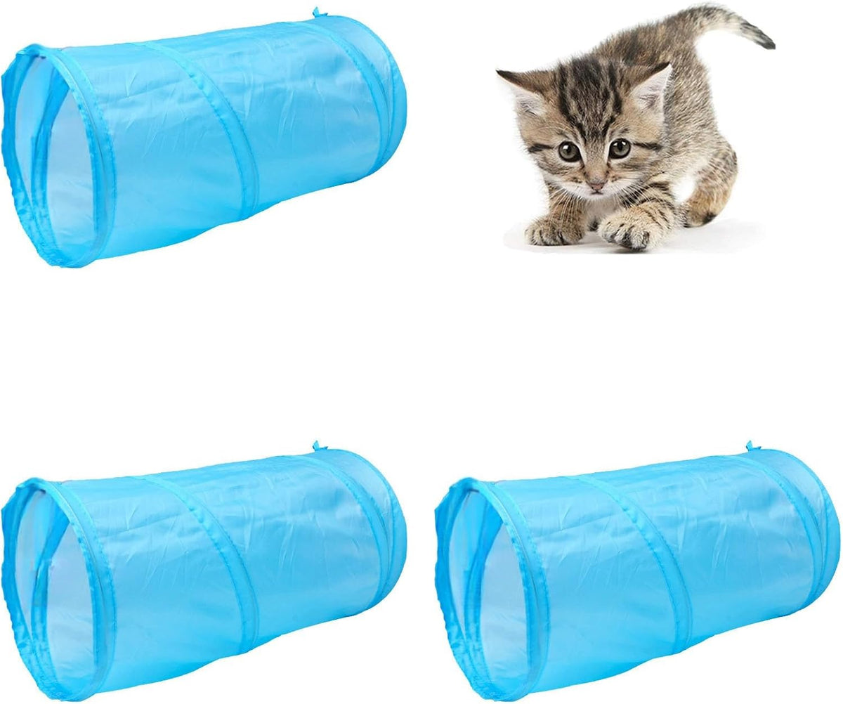 iCAGY Cat Tunnel for Indoor Small Cats Kittens Rabbits, Foldable Tube Toys