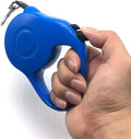 Retractable Dog Leash (Small, Blue)