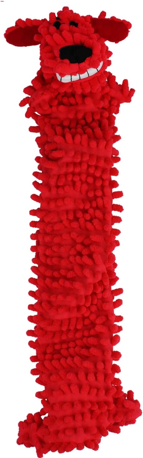 Multipet 12-Inch Floppy Loofa Light Weight No Stuffing Dog Toys, Assorted Colors (Pack of 1)