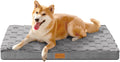 Patas Lague Orthopedic Dog Bed Washable Pet Crate Mat 30''X20'' Grey