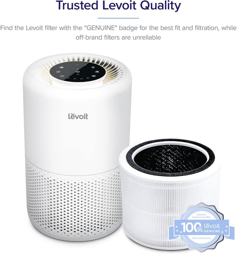 Levoit Core 200S-P Air Purifier Replacement Filter,Genuine Air Filters