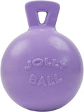 Jolly Pets Tug-n-Toss Heavy Duty Dog Toy Ball with Handle, 6 Inches/Medium, Light Purple