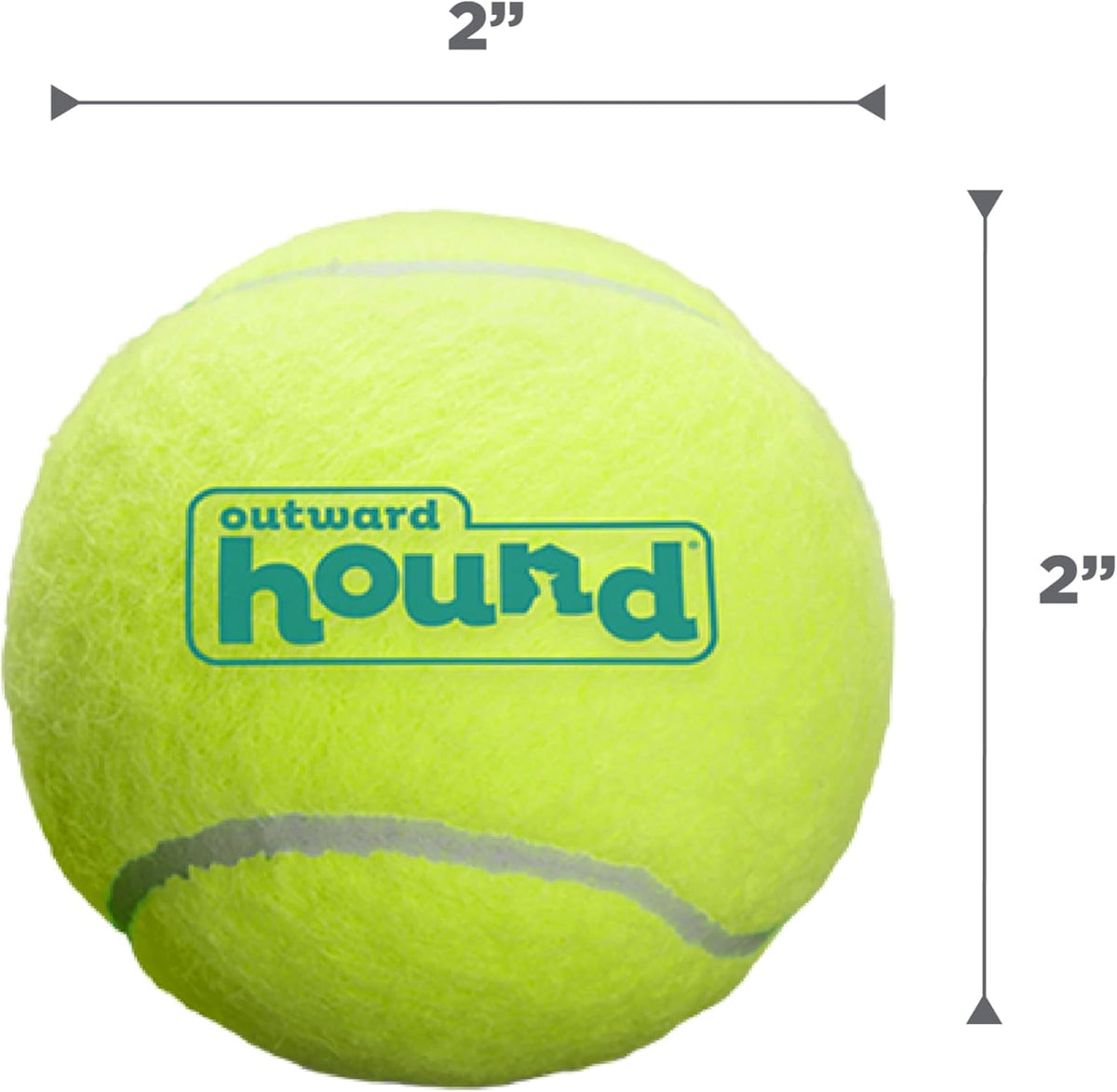 Outward Hound Squeaker Ballz Tennis Ball Dog Toy, Small, 2", 4‑Pack | Squeaks & Bounces, Bright Colors, Interactive Fetch & Training, Indoor Outdoor, Moderate Chewers, Small Dogs (Under 25 lbs)