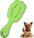 Cloud Shape Small Dog Grooming Brush, Soft Puppy Brush (Green) | Ideal Gentle Puppy Hair Brushes for Maltese and Small Breeds- Perfect for Shih Tzus, Yorkies, and Maltipoos