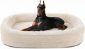 JOEJOY XXL Orthopedic Dog Bed for Large Dogs, 360° Oval Bolster, 48"