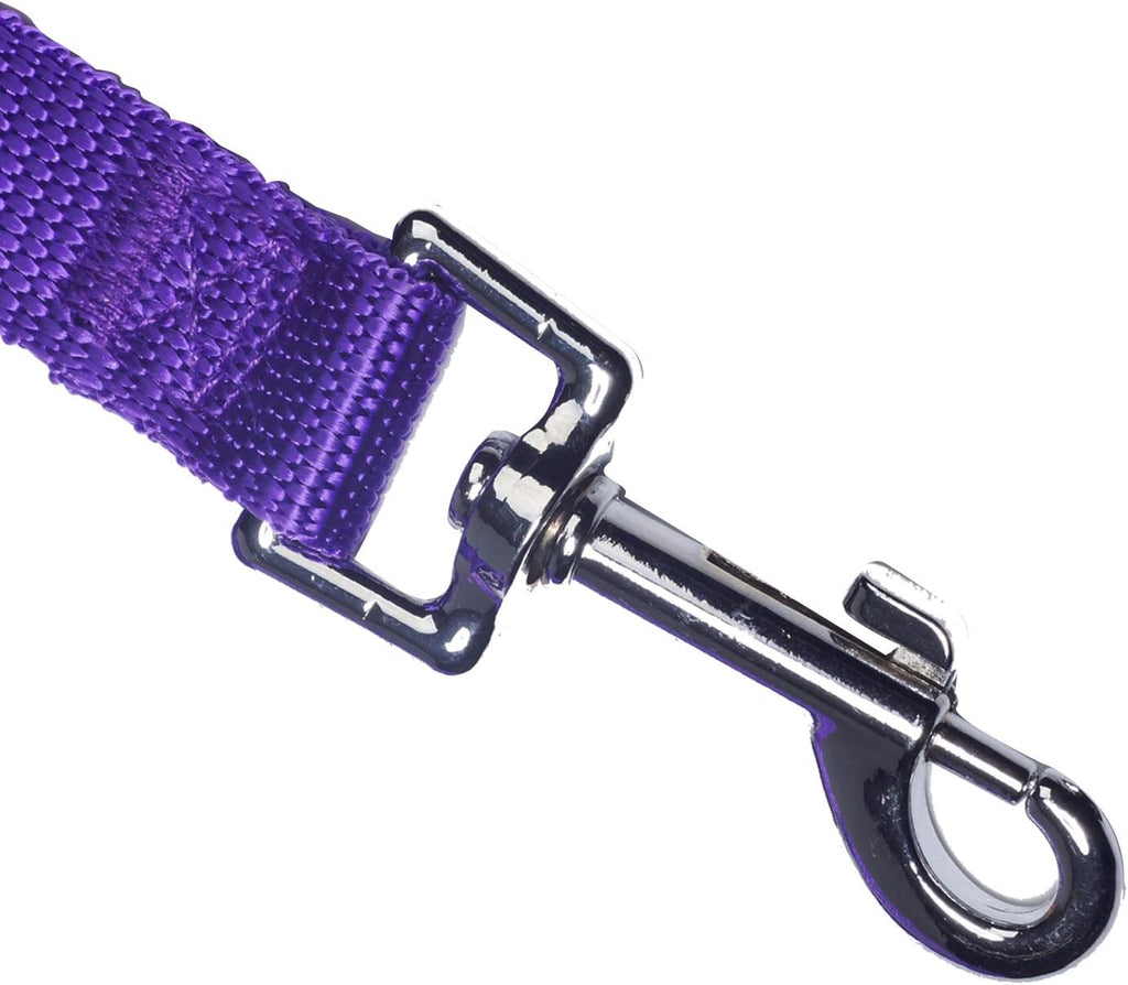 Dog/Puppy Obedience Recall Training Agility Lead - 15ft Long Training Leash，3/4in Wide - Great for Play, Camping, or Backyard (15Feet, Purple)