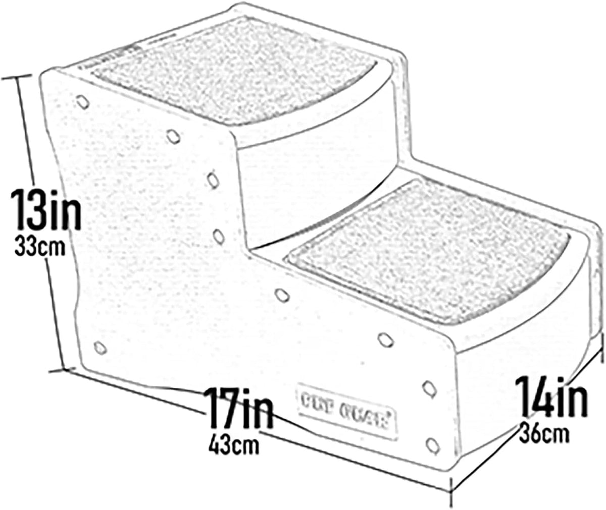 Pet Gear Easy Step II Pet Stairs, Wheat, 2 Step