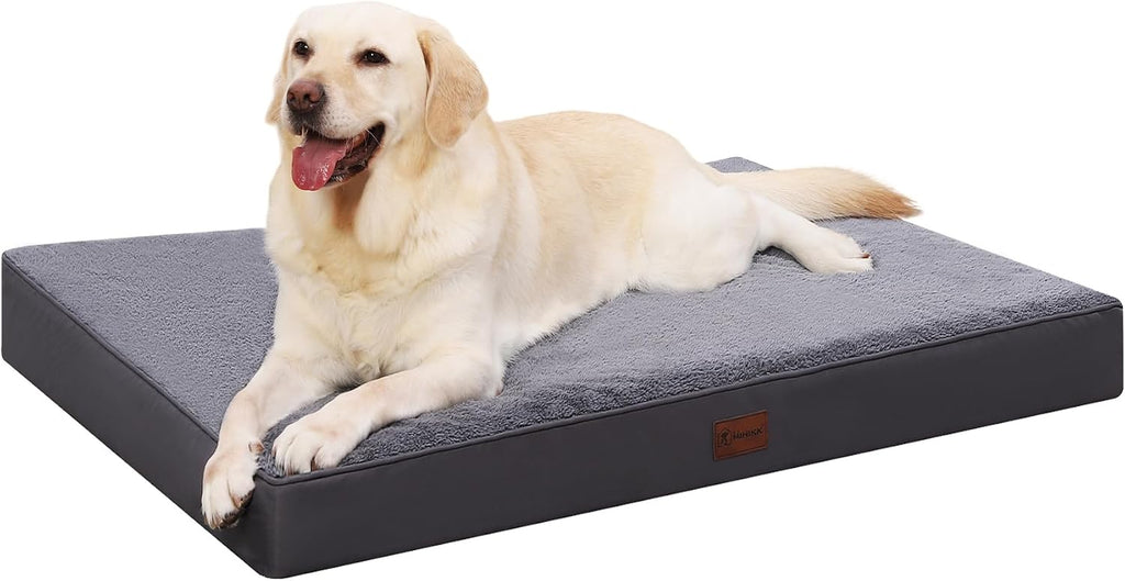 Waterproof Large Size Dog Crate Bed Orthopedic 41x27 Grey