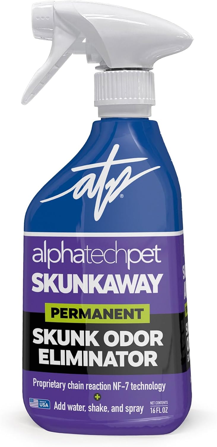 ATP Skunk Away Permanent Skunk Odor Remover for Pets and Fabrics, 16 Fl Oz