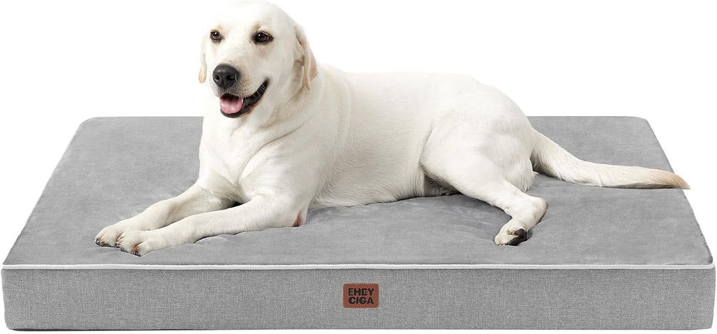 EHEYCIGA Extra Large Waterproof Dog Bed Mat Washable, 44x32Inch, Grey