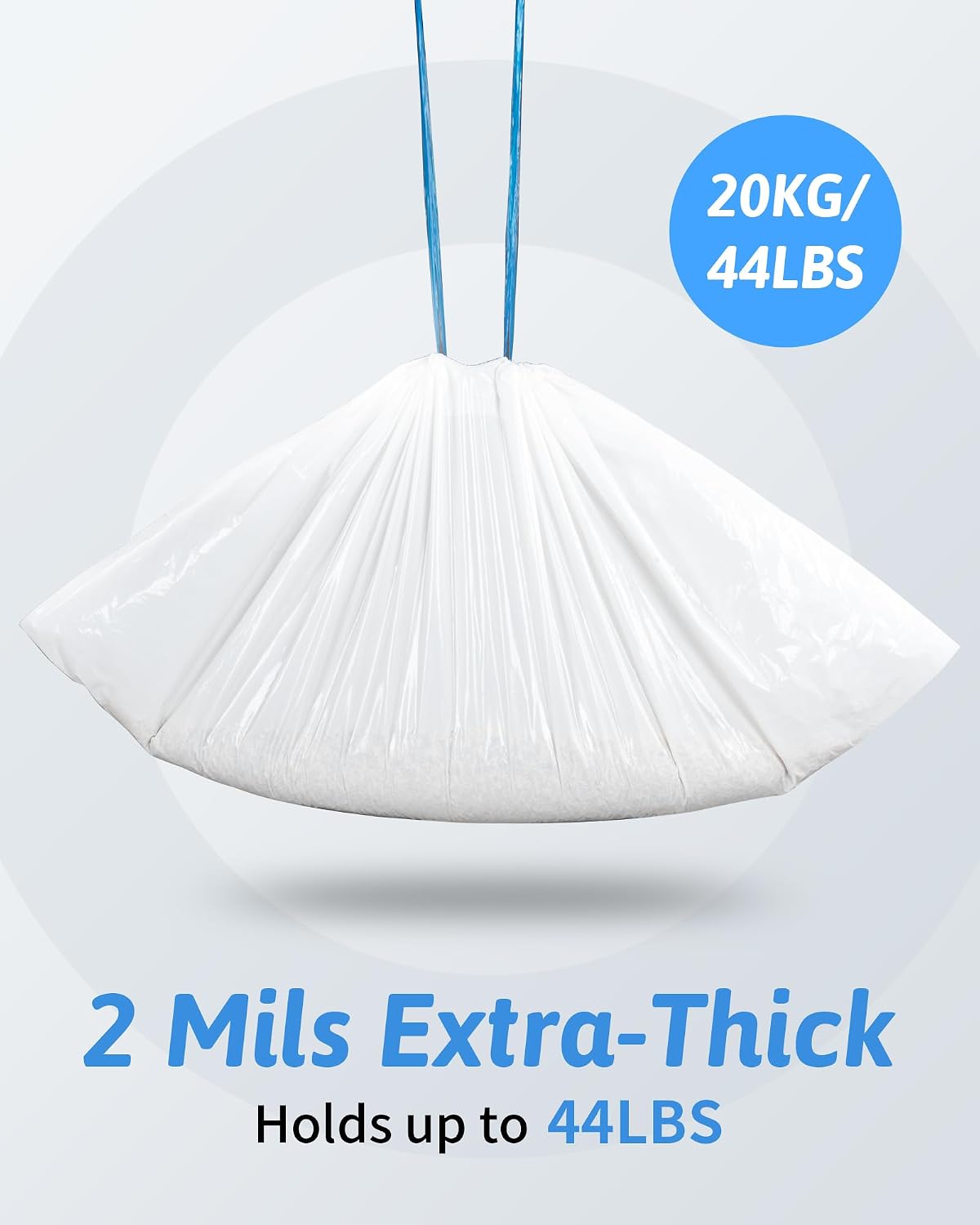ANWA 36" x 18" Cat Litter Box Liners, Heavy-Duty Large Cat Litter Bags | 2 Mils Extra Thick, Durable & Tear-Resistant, Easy-Pull Drawstring, 30 Count