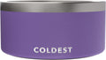 Coldest Dog Bowl - Anti Rust Metal, Non Slip, 3 Layers Insulated Stainless Steel Dog Bowls - Spill Proof & Heavy Duty - Water Bowl for Dogs, Cats & Pets, Dish Washer Safe (200 oz, Galaxy Purple)