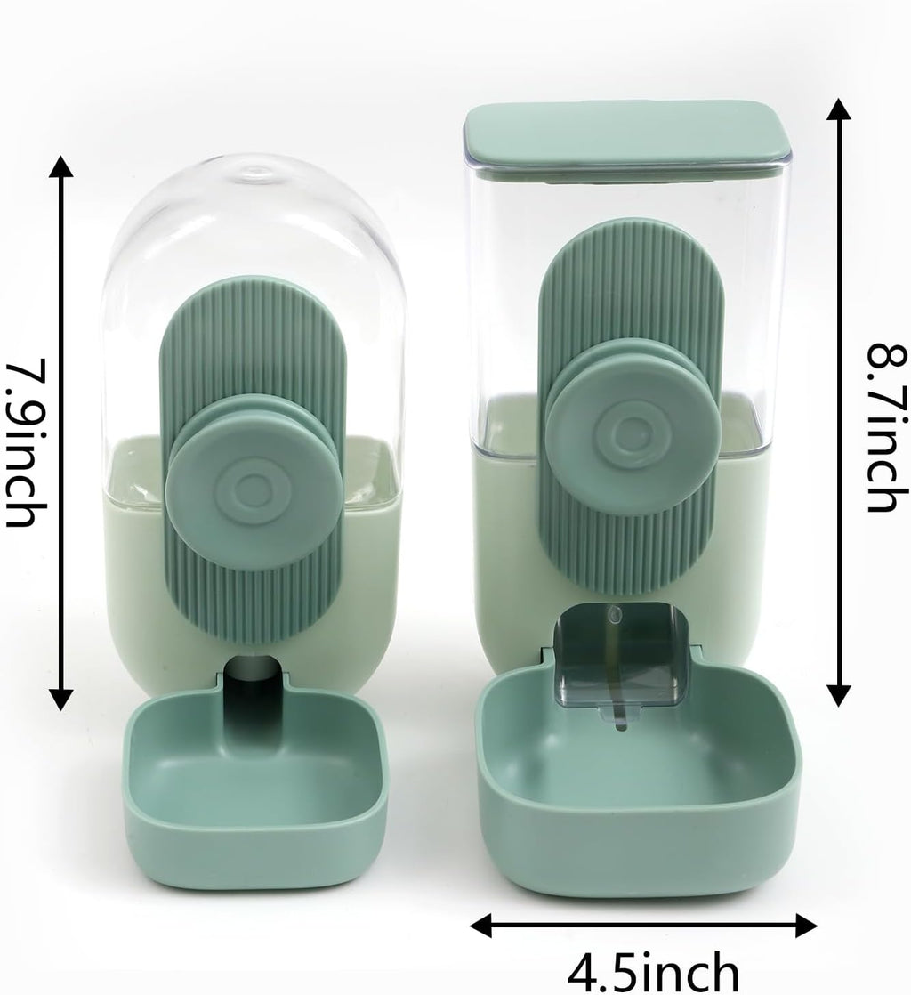 Kenond 35oz Rabbit Food Bowl,Bunny Water Dispenser,Feeders Waterer for Cage