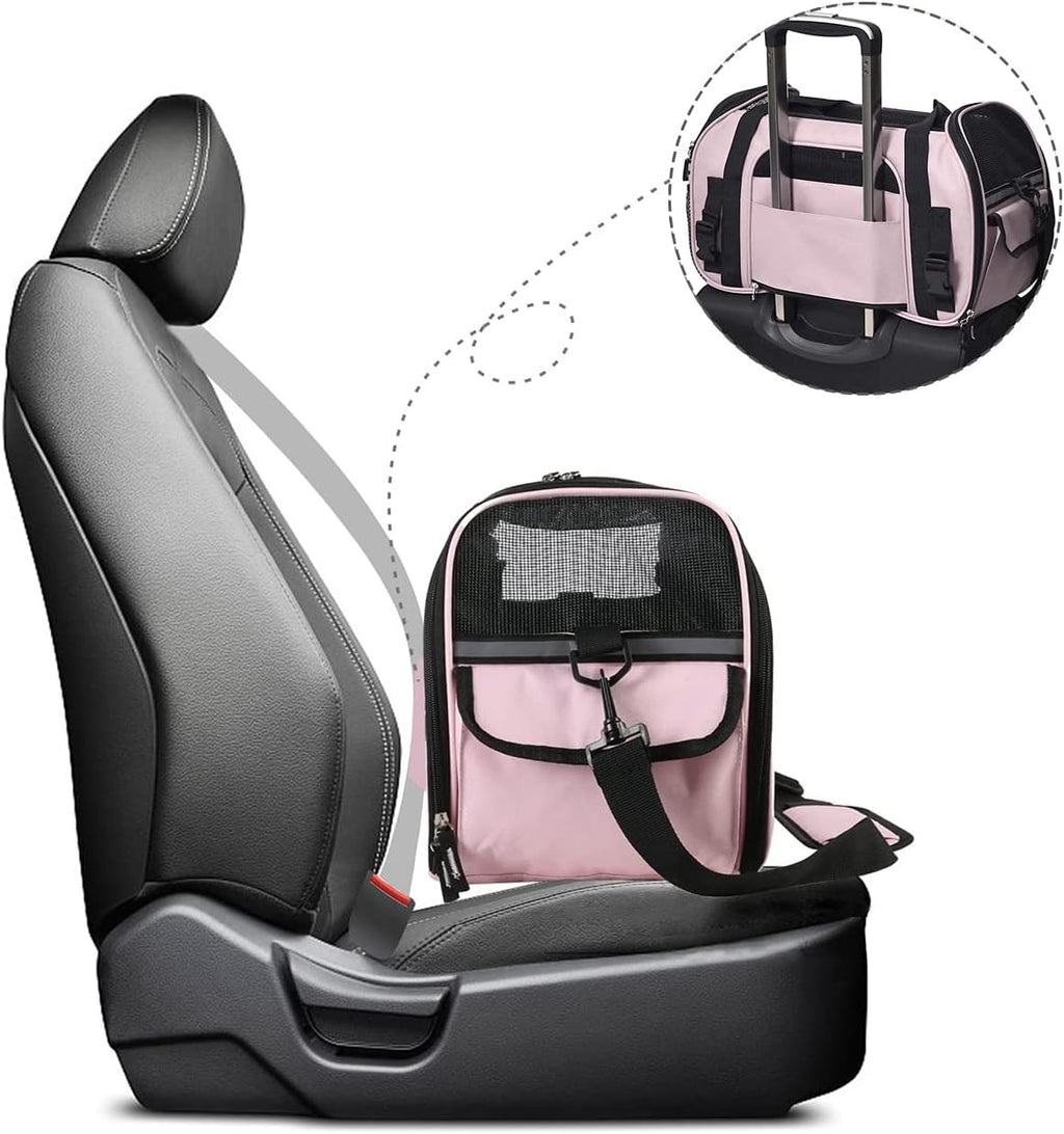 JESPET Soft-Sided Airline-Approved Dog & Cat Carrier Travel Bag