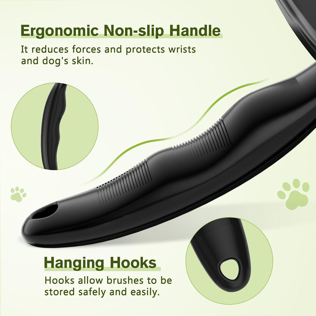 Pecute Skin Friendly Self-Cleaning Slicker Brush for Dog & Cat Shedding