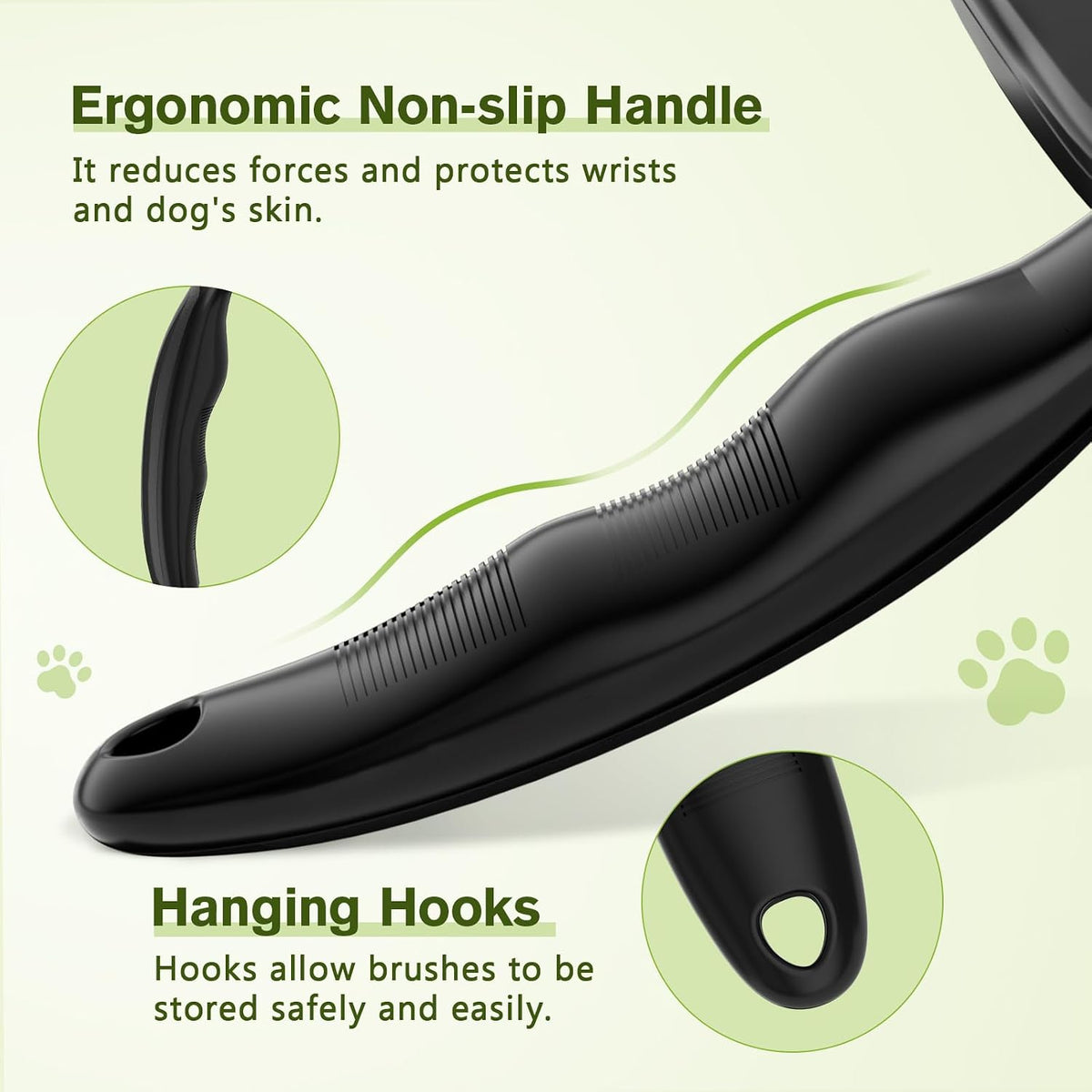 Pecute Skin Friendly Self-Cleaning Slicker Brush for Dog & Cat Shedding