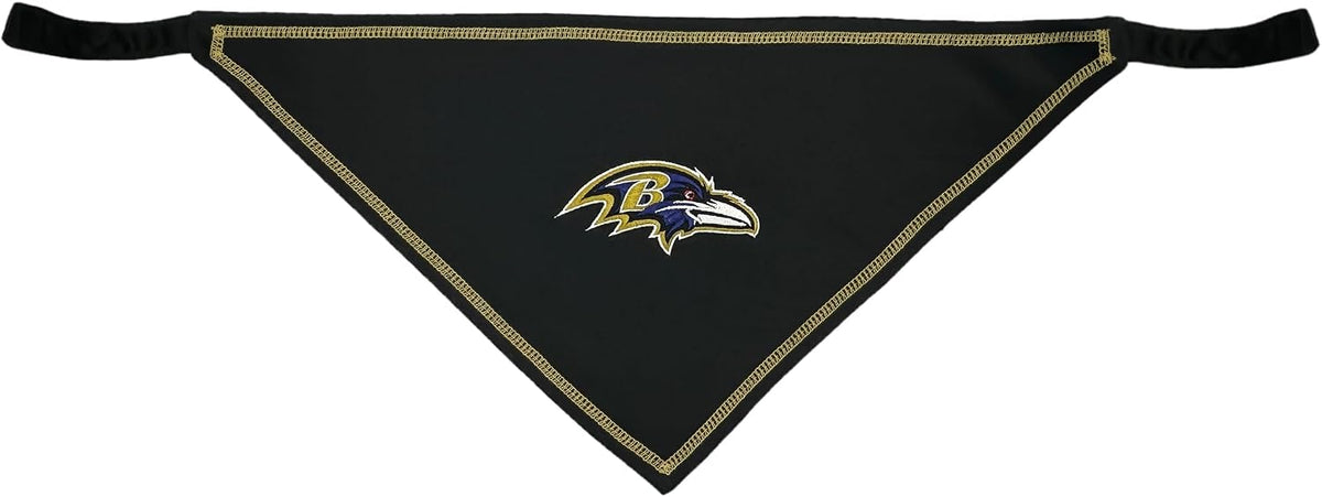 Pets First NFL Baltimore Ravens TIE Bandana, Size Large/X-Large. Dog Bandana Scarf Bib for Pet Cat Dog. The Ultimate Game-Day, Party Bandana