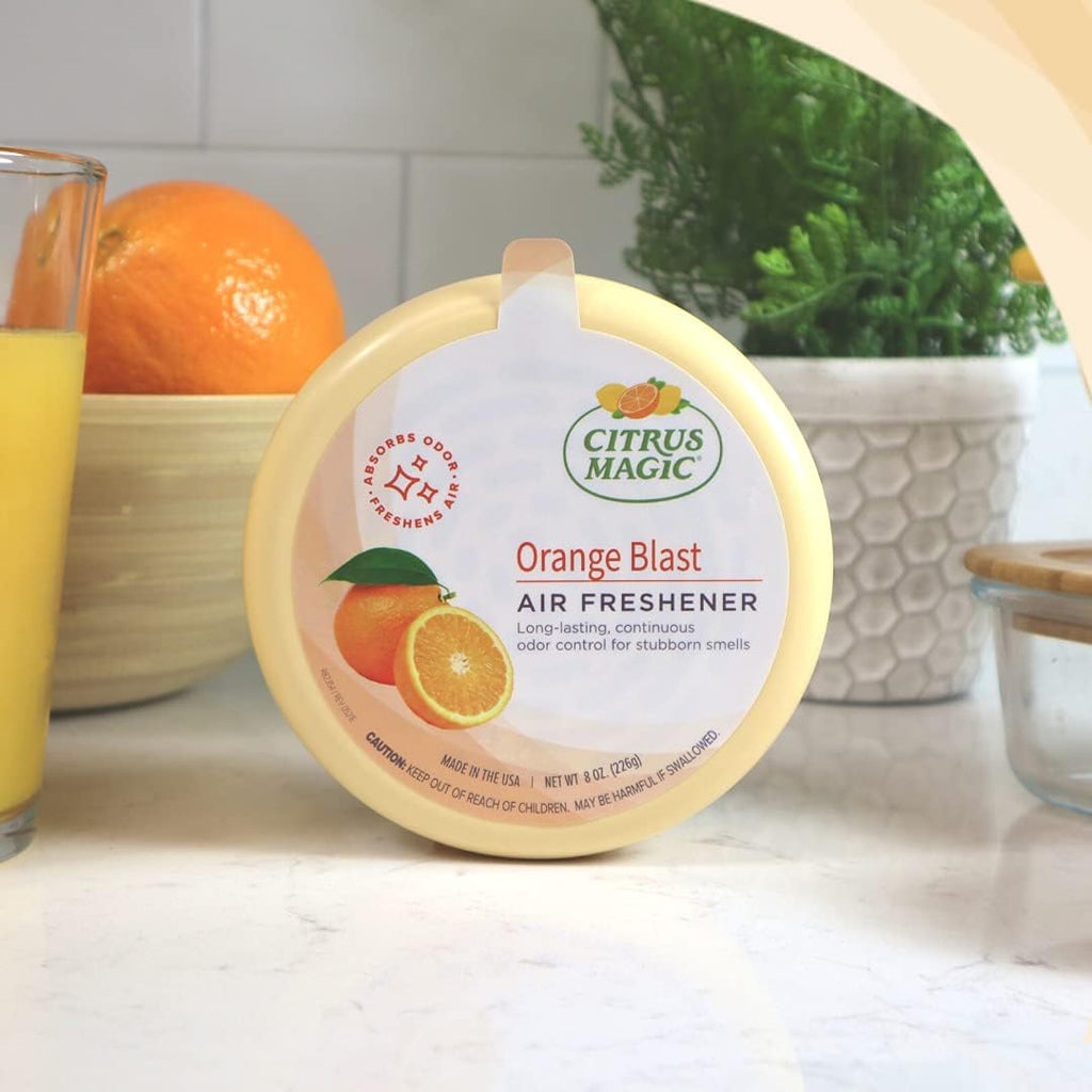Citrus Magic Solid Air Fresheners, Orange Blast, 8 Ounce, Pack of 3