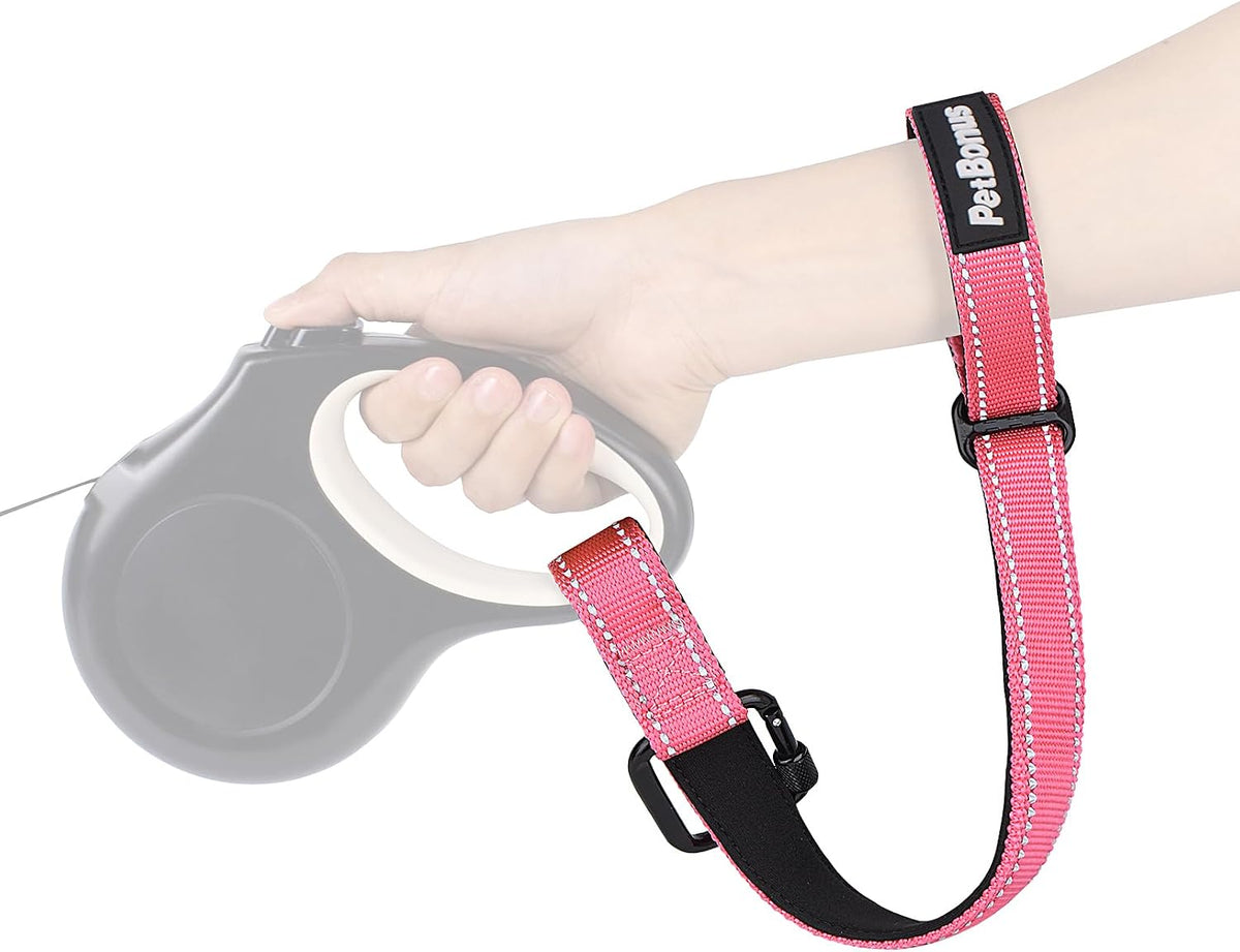 PetBonus Dog Leash Wrist Strap with Lockable Clip for Dog Retractable Leash