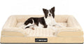 Orthopedic Dog Beds for Large Dogs, Memory Foam Dog Bed, Dog Sofa(Beige, L)