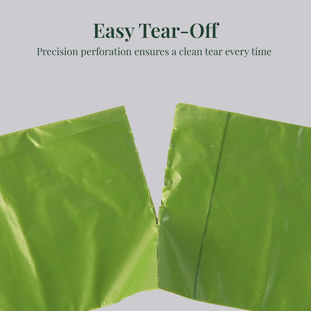 Dog Poop Bags — Unscented, Extra Thick 15 Micron Leak-Proof Pet Waste Bags, 120 Count (8 Rolls) 9 x 13 in Refill Rolls with Easy Tear-Off Perforation & Recyclable Core