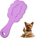 Cloud Shape Small Dog Grooming Brush (Purple) | Perfect for Shih Tzus, Yorkies, and Maltipoos - Ideal Puppy Hair Brushes for Maltese and Small Breeds