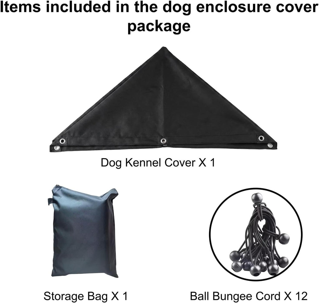 Outdoor Dog Kennel Cover 4.6'W x 4.6'L Replacement Covers