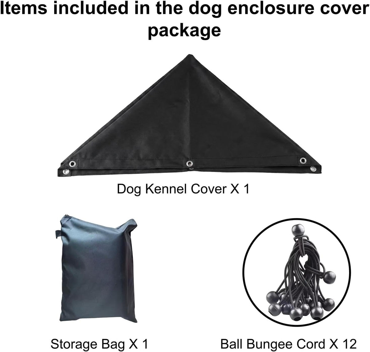 Outdoor Dog Kennel Cover 4.6'W x 4.6'L Replacement Covers