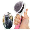 Self Cleaning Slicker Brush - Cat Brush Skin-Friendly Deshedding Grooming Massaging Tool for Long & Short Haired Pets, Cat Hair Brushes Easy Removes Undercoat for Dogs Cats Rabbits-UPGRADED, Pink