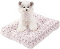 Small Dog Crate Bed Mat, Washable Plush Pad for Puppies & Cats